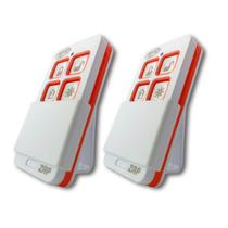 Kit 2 Controles Remoto 433,92 Tx Zap 4 Teclas Alarme Portão Automático