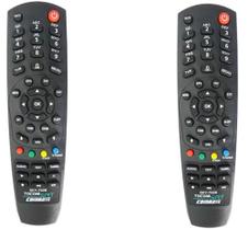 kit 2 Controles Remoto para Receptor Tocomsatt Combate Vip