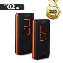 Kit 2 Controles Remoto PPA Zap Portão Alarm Preto/Laranja 433,94mHz