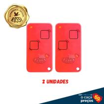 Kit 2 Controles Remoto Rossi NTX RC 433mhz Motor de Portão VERMELHO Kit 2 Controles Remoto Rossi NTX RC 433mhz Motor de Portão VERMELHO