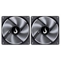 Kit 2 Cooler Fan Rise Mode 120mm 12v Preto - RM-BK-01-FB Kit 2 Cooler Fan Rise Mode 120mm 12v Preto - RM-BK-01-FB