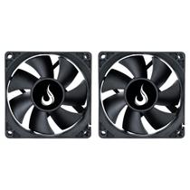 Kit 2 Cooler Fan Rise Mode Black 80mm 12v Preto - RM-BK-02-FB Kit 2 Cooler Fan Rise Mode Black 80mm 12v Preto - RM-BK-02-FB
