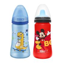 Kit 2 Copo Colors Bico De Transição Macio Disney Lillo