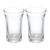 Kit 2 Copo de Shot Dose Vidro Transparente Copinho para Cachaça Tequila Base Resistente 40ml Haüskraft Kit 2 Copo de Shot Dose Vidro Transparente Copinho para Cachaça Tequila Base Resistente 40ml Haüskraft