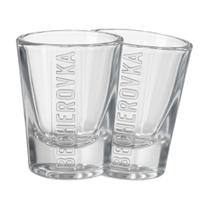 Kit 2 Copo Dose Becherovka Shot Licor Tequila 50ml