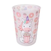 Kit 2 Copo Feminino Infantil Estampa Unicórnio 320m BPA Free