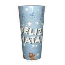 Kit 2 Copo Plástico Long Drink Natal 350Ml Estampa Sortida Kit 2 Copo Plástico Long Drink Natal 350Ml Estampa Sortida