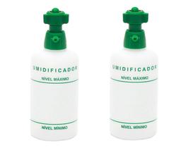 Kit 2 Copo Plástico Recipiente Para Oxigenio Medicinal frasco humidificador 250ml Kit 2 Copo Plástico Recipiente Para Oxigenio Medicinal frasco humidificador 250ml