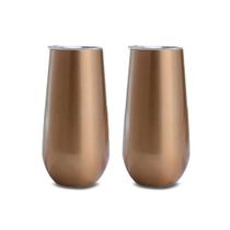 Kit 2 Copo Termico Champagne Espumante Drink 180ml Aço Inox Mantem Temperatura 6 Horas Kit 2 Copo Termico Champagne Espumante Drink 180ml Aço Inox Mantem Temperatura 6 Horas