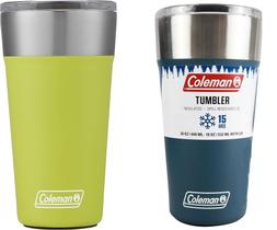 Kit 2 Copo Térmico de Cerveja C/abridor 600ml Coleman Light Green / Azul