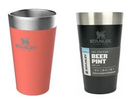 Kit 2 Copo Térmico Stanley sem Tampa 473ml Guava 08064 e Preto Mate Black