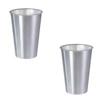 Kit 2 Copos 500 Ml Label Inox 14X8,5Cm Leve Prático Multiuso Kit 2 Copos 500 Ml Label Inox 14X8,5Cm Leve Prático Multiuso