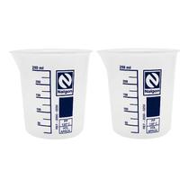 Kit 2 Copos Becker Nalgon 250ml Polipropileno Autoclavável Medidor Graduado Com Bico Kit 2 Copos Becker Nalgon 250ml Polipropileno Autoclavável Medidor Graduado Com Bico