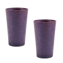 Kit 2 Copos Cancun Fibra Madeira Greencolors Lilás 320Ml