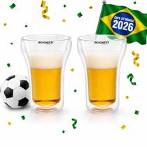 Kit 2 Copos Cerveja Caipirinha 350ml Futebol Copa Bugatti Kit 2 Copos Cerveja Caipirinha 350ml Futebol Copa Bugatti