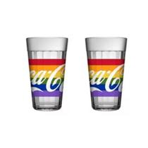 Kit 2 Copos Coca Long Drink Americano Nadir Pride Colorido