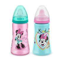 Kit 2 Copos Colors Bico De Silicone Disney Minie -Lillo Baby