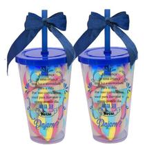 Kit 2 Copos Convite Lembrancinha Pajem
