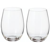 Kit 2 Copos Cristal Bohemia Titanium Água Suco Drink 560ml