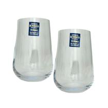 Kit 2 Copos Cristal Whisky Drinks 470ml Bohemia Linha Ardea