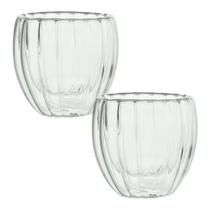 Kit 2 Copos de Café De Vidro Classic Parede Dupla 80ml Lyor Kit 2 Copos de Café De Vidro Classic Parede Dupla 80ml Lyor