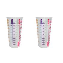 Kit 2 Copos de Plástico Medidor Dosador 500ML 3205-JAGUAR Kit 2 Copos de Plástico Medidor Dosador 500ML 3205-JAGUAR