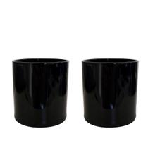 Kit 2 Copos de Vidro Whisky Preto 230 ml