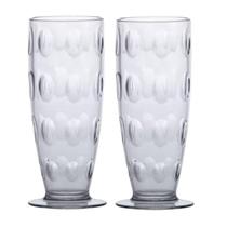 Kit 2 Copos Para Cerveja 350 Ml Acqua 17x6,5 Cm Transparente