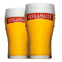 Kit 2 Copos Para Cerveja E Chopp Oficial Serramalte - 340ml