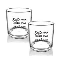 Kit 2 Copos Para Uisque Acrílico Personalizados