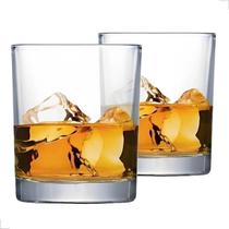 Kit 2 Copos para Whisky de Vidro Reforçado Conjunto Elegante para Bar e Bebidas Kit 2 Copos para Whisky de Vidro Reforçado Conjunto Elegante para Bar e Bebidas