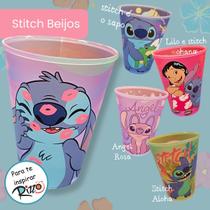 Kit 2 Copos Plástico Stitch 280ml Disney Original Lembrancinha Presente