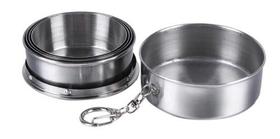 Kit 2 Copos Retrátil Dobráveis Aço Inox 250ML