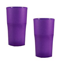 Kit 2 Copos Roma Fibra Madeira Green Colors Lilás 360Ml