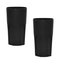 Kit 2 Copos Roma Preto 360Ml Plástico Premium Kit 2 Copos Roma Preto 360Ml Plástico Premium