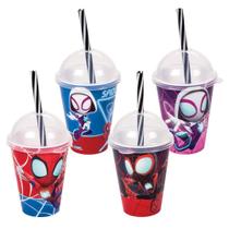 Kit 2 Copos Shake Spidey Homem-Aranha 280ml Sortido
