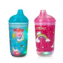 Kit 2 Copos Termico Pisca Pisca Divertido Bebe Infantil Nuby