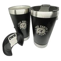 Kit 2 Copos Térmico Terra Plana Flat 500ml Tampa + abridor Kit 2 Copos Térmico Terra Plana Flat 500ml Tampa + abridor