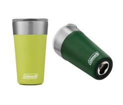 Kit 2 Copos Térmicos de Cerveja C/abridor 600ml Coleman Verde / Light Green