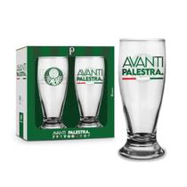 Kit 2 Copos Tulipa Vidro Palmeiras Oficial Licenciado 200ml para Cerveja Chopp Kit 2 Copos Tulipa Vidro Palmeiras Oficial Licenciado 200ml para Cerveja Chopp
