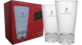 Kit 2 Copos Whisky Uísque Johnnie Walker Long Drink - Diageo Oficial - 450ml - Globimport