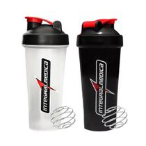 Kit 2 Coqueteleira 600ml Academia Integralmédica C/ Blender Mola