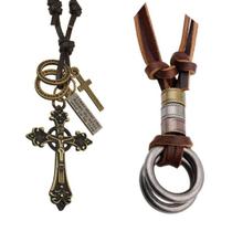 Kit 2 Cordão Colar Masculino Casual Legítimo Cruz + Argolas Kit 2 Cordão Colar Masculino Casual Legítimo Cruz + Argolas