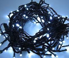 Kit 2 Cordão de Led Branco Frio 100 Lâmpadas Fixo Fio Verde 127V Kit 2 Cordão de Led Branco Frio 100 Lâmpadas Fixo Fio Verde 127V