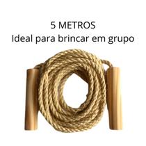 Kit 2 Cordas De Pular Coletiva Infantil 5m Sisal Envio 24H