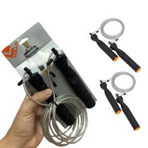 Kit 2 Cordas de Pular Profissional de Aço Com Rolamento 3 Metros VP1045 Vollo Sports Kit 2 Cordas de Pular Profissional de Aço Com Rolamento 3 Metros VP1045 Vollo Sports