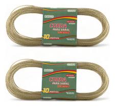 Kit 2 Cordas De Varal 10m Rayco Não Mancha Roupa Resistente Kit 2 Cordas De Varal 10m Rayco Não Mancha Roupa Resistente