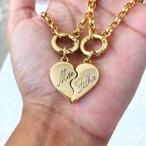 Kit 2 cordões feminino mãe e filha banhado a ouro 18k Kit 2 cordões feminino mãe e filha banhado a ouro 18k