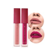 Kit 2 Cores Batom Líquido Rose Gardênia e Pink Peônia Niina Secrets Skinny Matte 5ml