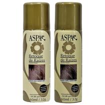 Kit 2 Cores Maquiagem De Cabelos Retoque Raízes ASPA 60ml